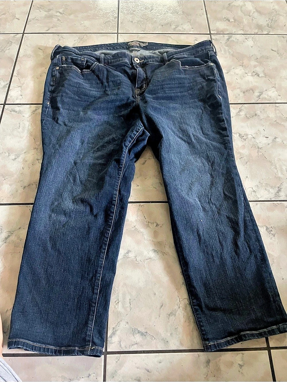 Torrid Vintage Stretch Straight Leg Jeans Blue Waist 22W